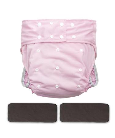 Joyo roy Incontinence Pants Adult Nappies for Women Cloth Diapers Depend Comfort Protect Reusable Nappy Adult Diapers Freesize Pink