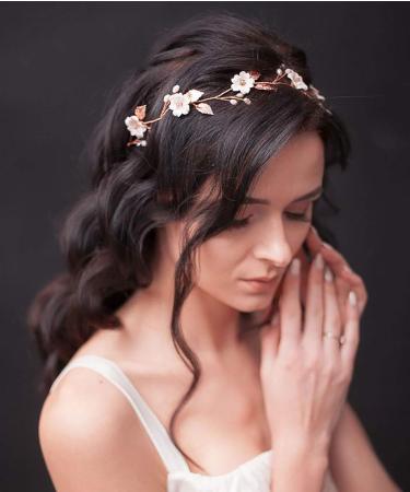 Unicra Bridal Wedding Headband Crystal Hair Vine Braid Headpiece Bride Hair Accessories for Women Silver - Buy Online on GoSupps.com