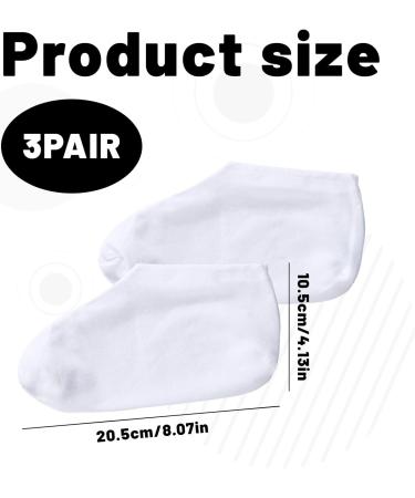 Moisturising Socks 3 Pairs Moisture Socks for Feet Overnight Foot Socks Moisturising for Dry Feet Moisturising Foot Socks for Cracked Heel Repair Cotton Socks for Moisturising for Women and Men - Buy Online on GoSupps.com