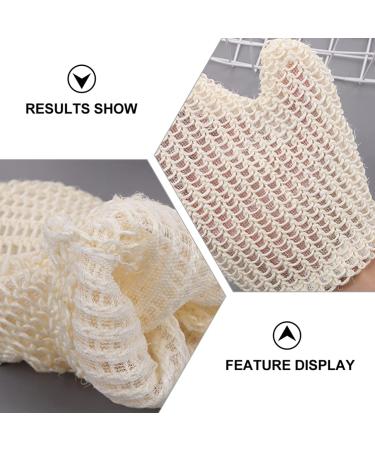 Buy Angoily 2-Piece Peeling Washbasin Gloves - Dead Skin Remover & Body Massage Scrub for Adults & Kids | SISAL Hollow Design for Effective Exfoliation - Buy Online on GoSupps.com