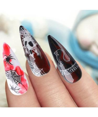 Halloween Nail Sticker Adhesive 3D Luminous Little Monster Nail Art Accessories for Women Style1. - Buy Online on GoSupps.com