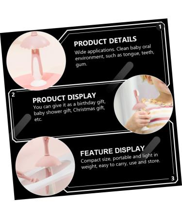 Minkissy Penguin Toothbrush Set for Kids - Soft Children's Toothbrushes for Gentle Cleaning & Gum Care - Pink Baby Toothbrushes - Buy Online on GoSupps.com