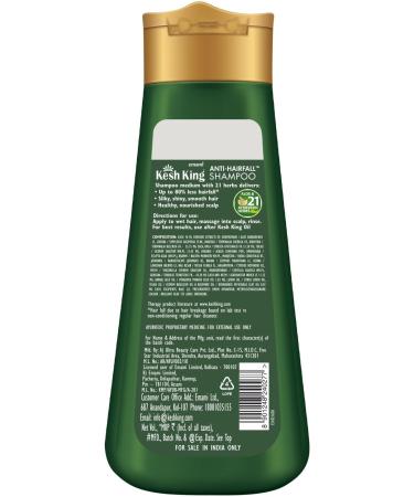 Kesh King Ayurvedic Shampooing anti-chute 300 ml Aloe & 21 herbes R duit la chute des cheveux sans paraben ayurv dique pour tous les types de cheveux pack familial avec Kajal 300 g (Lot de 1) - Buy Online on GoSupps.com