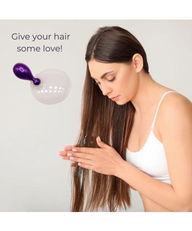 Dermgenix Daily Hair Serum Capsules Advanced Keratin and Ceramide Repair Formula for Damaged and Frizzy Hair (50 ct) Purple - Buy Online on GoSupps.com