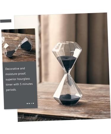 Bestonzon Diamond Sandwatch Hourglass - Elegant 5-Minute Glass Timer & Decorative Kitchen Clock | High Borosilicate Crystal Design - Buy Online on GoSupps.com