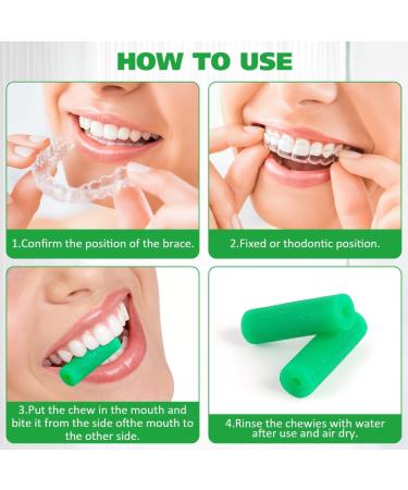 OFFCUP Aligner Chewies 6 pieces seater aligner Chewies tablets alignment pockets seater chewies in 1 colors green 6 Pieces Green - Buy Online on GoSupps.com