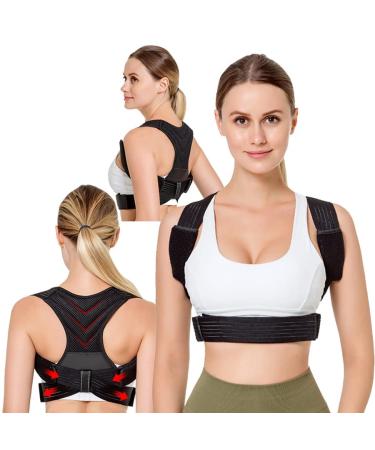 Posture Corrector for Women  Adjustable Upper Back Brace for Kids  Posture Corrector Breathable Back Straightener  Posture Trainer Providing Pain Relief from Neck  Shoulder  Hunching (L/XL 36  -42  ) Large(36''-42'')