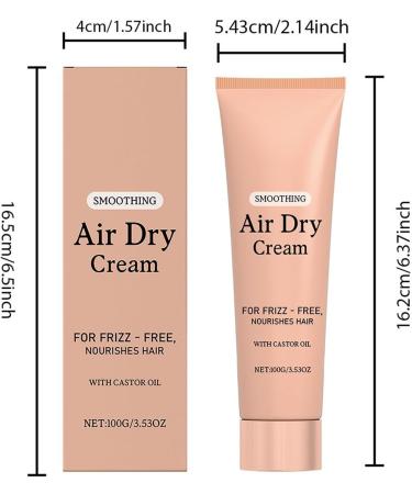 Youngwier Hair cream 100g Smoothing Air Dry Cream for Hair Conditioner Long Lasting Hydration Smoothing For Light Holding Curl Definition Silky Soft Shiny Defines Texture Appearance - Buy Online on GoSupps.com