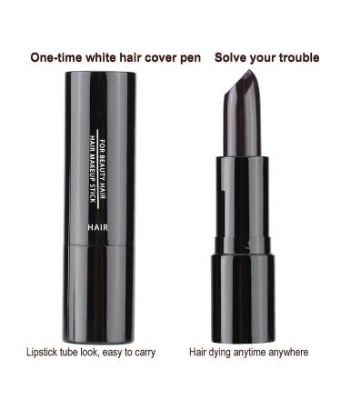 Premium Temporary Hair Color - Dark Brown Hair Dye Professional Hair Chalk & Lipstick for Instant Color - Buy Online on GoSupps.com