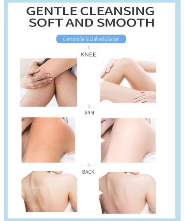 Camomile Face Exfoliator Gel Scrub Gentle Body & Facial Peeling for Deep Pore Cleansing | Smooth & Tender Skin - Buy Online on GoSupps.com