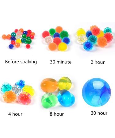 500PCS Clear Jumbo Water Beads for Sensory Play and Decoration - Non Toxic Large Water Gel Beads - Giant Water Jelly Pearls Rainbow Mix for Vase Filler - Ideal for Wedding and Home Decor - Buy Online on GoSupps.com