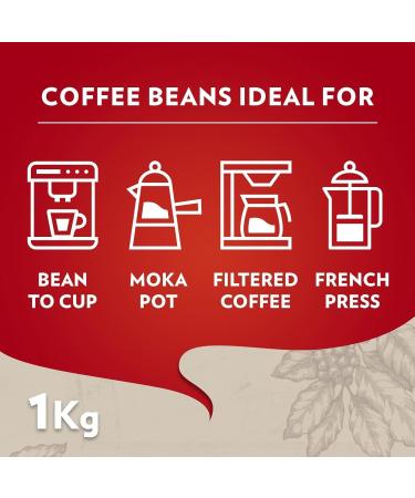 Lavazza Qualit Rossa Lot of 4 packets of 1 kg of coffee in grains - Buy Online on GoSupps.com