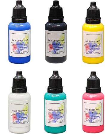  Wpsagek Face Paint Kit for - 6 Colors Face Paint for Girls | Face Paint Kit Washable Face Paint Face Paint Face Paint Face Paint for Body Eyes Clown Men Women Festival Party - Buy Online on GoSupps.com
