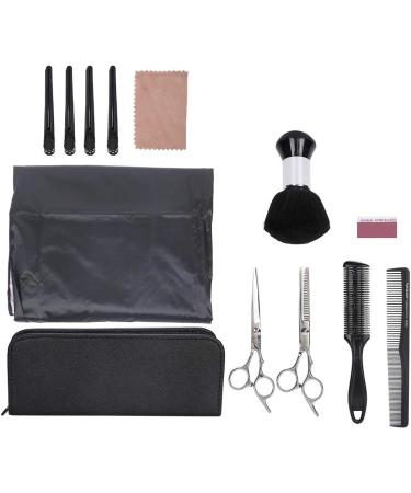 Qukaim Thinning Scissors Hairdressing Tool Set Professional Thinning Flat Scissors Salon Apron Cutting Comb Haircut Brush - Buy Online on GoSupps.com
