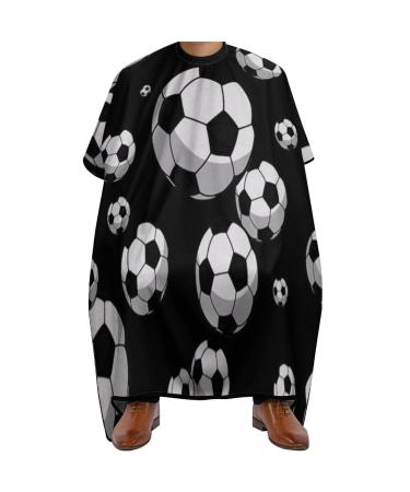 Holiday Soccer Professional Hair Cutting Cape Apron Salon Haircut Barber Hairdressing with Snap Closure