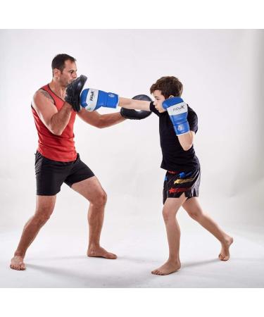Kids Boxing Gloves - Blue 6 oz for Children Youth MMA Training and Sparring - Buy Online on GoSupps.com