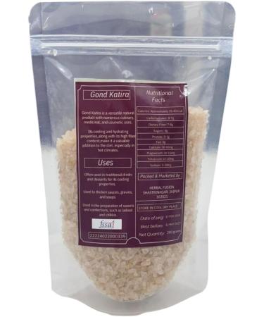 Herbal Fusion Gond Katira 230grams (8oz) Tragacanth Gum Pure Organic Edigble Gum No colors Gluten Free Non GMO Resealable Bags - Buy Online on GoSupps.com