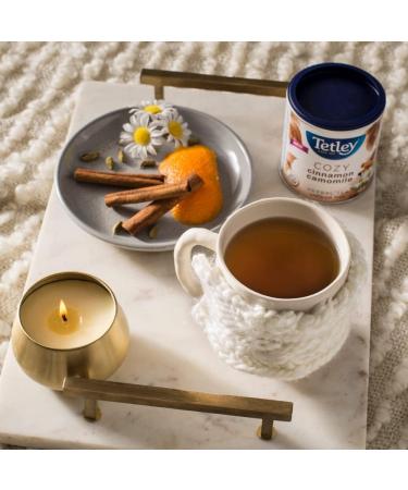 Tetley Cozy Cinnamon Camomile Herbal Tea - 20 Tea Bags 40 Grams Naturally Caffeine Free - Buy Online on GoSupps.com