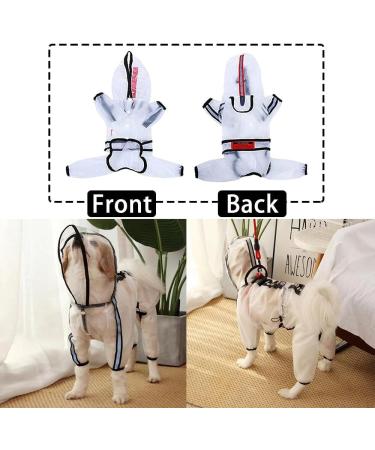 XXL Waterproof Dog Raincoat with Reflective Strip & Hood - Perfect for Small Dogs - Buy Online on GoSupps.com
