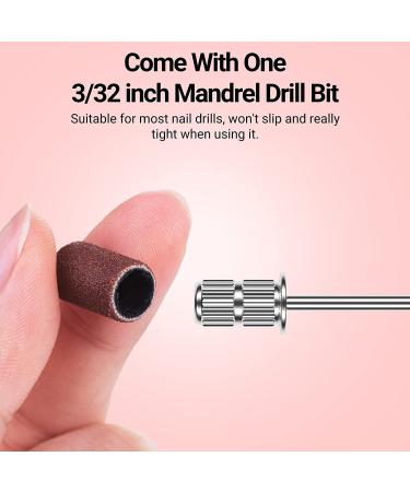 MelodySusie 100pcs Sanding Sleeves - 180 Grit Nail Drill Attachments for Nail Art and Design - Buy Online on GoSupps.com