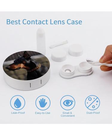 Buy Doberman Print Contact Lens Case | Durable Travel Box & Care Container Worldwide Shipping - Buy Online on GoSupps.com