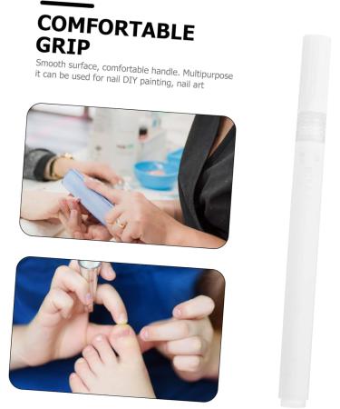 Healeved 1pc Nail Art Graffiti Pen Nail Art Tool Manicure Drawing Pen Waterproof Graffiti Pen Fingernail Painting Tool Dreadlocks Hair Tie Nail Doodling Pen Major White Drawing Tool Pp Miss 13x1cm White - Buy Online on GoSupps.com