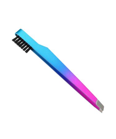 VOCOSTE Portable 2 In1 Eyebrow Shaping Tool Blue Gradient Rose Red