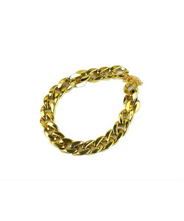 Gold Link Chain Necklace for Dogs - 27 cm - Tiny Bling for Small Dog or Puppy - Lightweight Braided Metal Look - Fits Chihuahua, Yorkie, Mini Breeds,Cute Pet Jewelry and Accessories (Gold) Gold-1Pcs