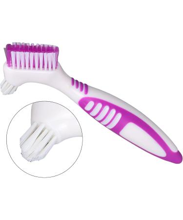 Verdant Touch Double-Head Denture Brush | Cleaning Brush for False Teeth | Portable & Double-Sided Design - 180 mm - Buy Online on GoSupps.com