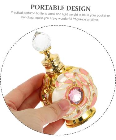 Ipetboom container empty bottle Metal filling middle eastern perfume middle East travel perfume bottle grace essential oil bottle bulk perfume container vial perfume bottle pink - Buy Online on GoSupps.com