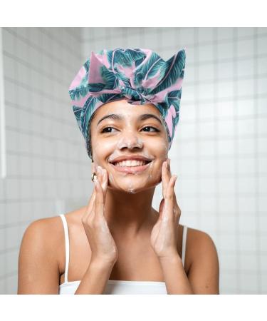 3-Piece Waterproof Shower Caps - Adjustable & Reusable for Long, Short, and Curly Hair | Women & Girls | 9.84 x 6.7 Inch - Buy Online on GoSupps.com