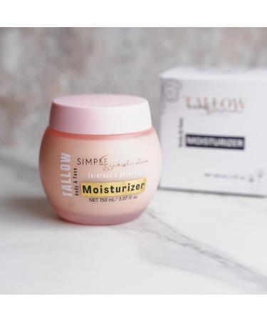 Magnesium Tallow Body Lotion- with grassfed beef tallow, Ashwagandha, Magnesium, Vitamin D3/K2 and Probiotics | Calming Lotion| Tallow Moisturizer | Topical, Non-toxic body cream- 5 oz. - Buy Online on GoSupps.com