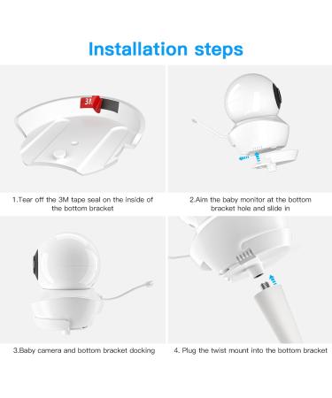 Shop Haster for Baby Sensense S2/V43 - Flexible Split Screen Baby Monitor Holder | Ideal for Children's Room & Baby Bed - Buy Online on GoSupps.com