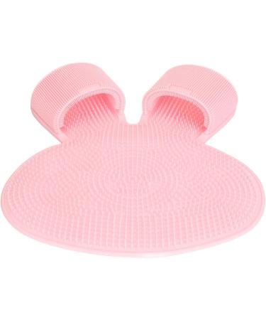 Buy Durable Silicone Foot Scrubber Mat - Easy to Clean Flexible & Multifunctional Shower Foot Cleaner for Men - Pink - Buy Online on GoSupps.com