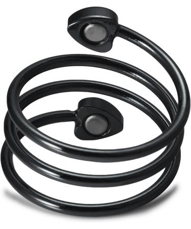 Buy 99% Pure Copper Adjustable Black Magnetic Rings for Women - Stylish Fashion Jewelry Online - Buy Online on GoSupps.com