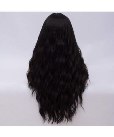 Buy FVCENT 27-Inch Long Curly Synthetic Wig with Bangs for Women & Girls - Black | International Shipping Available - Buy Online on GoSupps.com