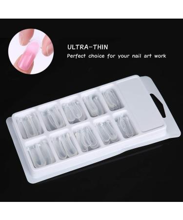 500pcs Full Cover Nail Forms - Clear Nail Extension Tool for Quick & Easy Nail Art - Buy Online on GoSupps.com
