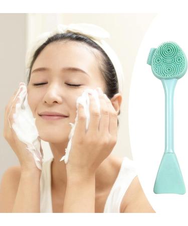 Amagogo Silicone Facial Cleansing Brush Double Ended Soft Non Slip Handle Portable Handheld Pore Cleansing for Women Elastic Removing Green - Buy Online on GoSupps.com