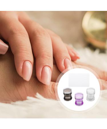 Lurrose 3 Sets Nail Art Silicone Stamp Kit - French Tip Nail Printer & Seal with Frosted Scraper for Perfect Manicures - International Shipping Available - Buy Online on GoSupps.com