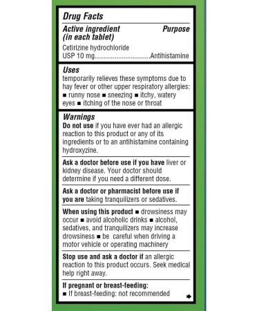 Primary Health 24 Hour Allergy Relief Cetirizine Hydrochloride 10mg Tablets - 365 Count - Buy Online on GoSupps.com