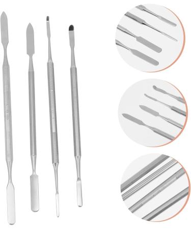 4 pi ces Spatules Cosm tiques Acier Inoxydable Double T te B tons de M lange Manucure Professionnels Accessoires Ongles Proth siste Ongulaire Faciles Nettoyer et Transporter - Buy Online on GoSupps.com
