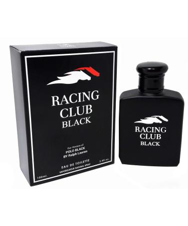 RACING CLUB BLACK men's designer 3.4 oz EDT Cologne