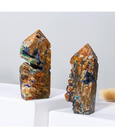 Natural Crystal Rough 1pc Natural Azurite Geode Tower SpecimenQuartz Collectible Home Decor Can be Used for (Size : 7-8cm) (Size : 8-9cm) - Buy Online on GoSupps.com