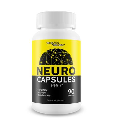 Neuro Capsules Pro Brain Flow - Nootropic Mind and Memory Support & Circulation Supplement - Memory Lift Focus Pills - Mind Nerve Freedom Ageless Brain Nectar Gold Brain Support Clear Flux Blood Flow