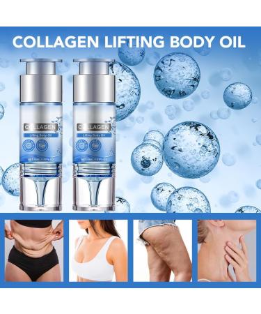 Collagen Body Care Oil Collagen Firming Body Oil Collagen Lifting Body Oil for Neck Arms Thighs Body Skin Firming - Buy Online on GoSupps.com