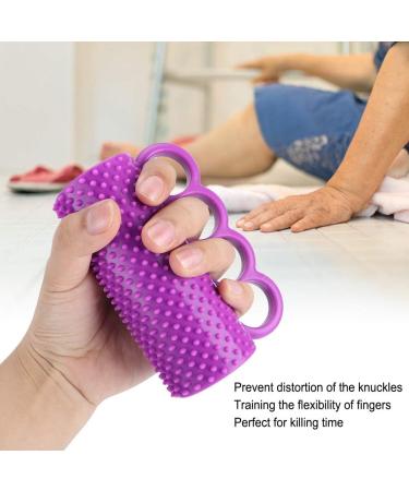 Hand Grip Strengthening Finger Wrist Exercise Purple High Elastic PU 44 in 123g Squeeze Ball for Stroke Hemiplegia Rehabilitation - Buy Online on GoSupps.com