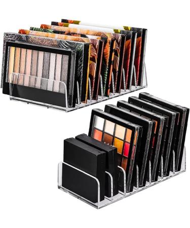 HOMEDEK 2 Pack Eyeshadow Palette Organizer 7 Section Divided Palette Holder Insert Eyeshadow Storage Organizer (2 Sizes) - Buy Online on GoSupps.com