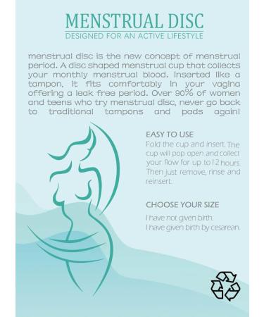 TM New Generation Menstrual Disc with Silicone String | Medical-Grade Reusable & Ultra Comfortable | Size S - Buy Online on GoSupps.com