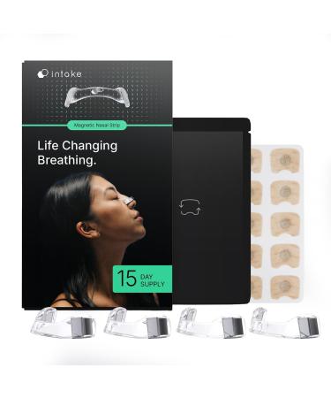 Intake Breathing Premier Nasal Dilator Starter Kit (15 Count Black) 15 Count Black - Buy Online on GoSupps.com