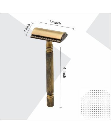 Pearl Double Edge Safety Razor for Men - Eco-Friendly Reusable Shaving Kit | Classic & Luxury Men's Shaving Experience - Buy Online on GoSupps.com